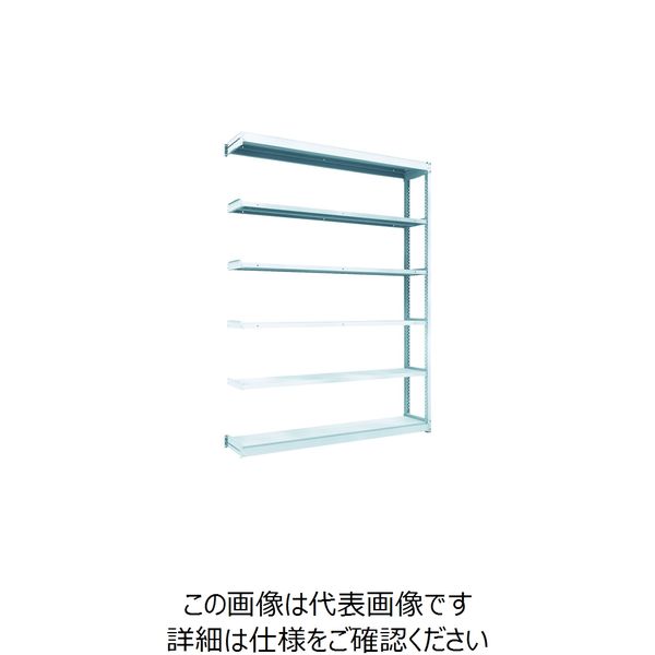 TRUSCO TUG型軽量ボルトレス棚 100kg 連結型 1840×324×H2400 6段 TUG100-86K-6B 1台(1個)（直送品）