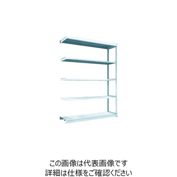 トラスコ中山 TRUSCO TUG型軽量棚100kg連結 1840X474XH2400 5段 TUG100-86S-5B 1台(1個)（直送品）