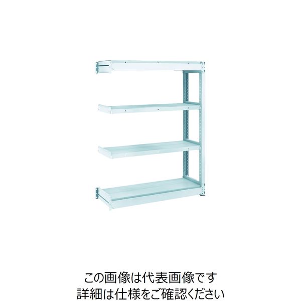 TRUSCO TUG型軽量ボルトレス棚 100kg 連結型 940×324×H1200 4段 TUG100-43K-4B 1台(1個)（直送品）