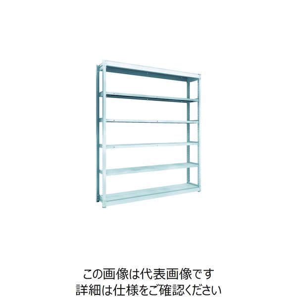 TRUSCO TUG型軽量ボルトレス棚 100kg 単体型 1840×324×H2100 6段 TUG100-76K-6 1台(1個)（直送品）