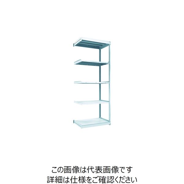 トラスコ中山 TRUSCO TUG型軽量棚100kg連結 940X624XH2400 5段 TUG100-83L-5B 1台(1個)（直送品）