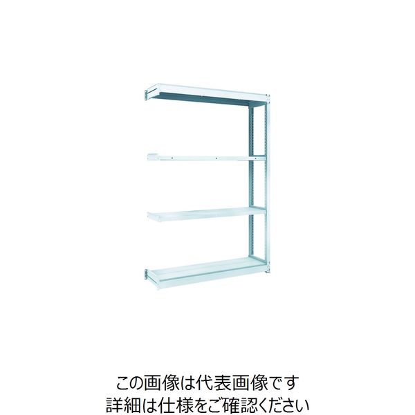トラスコ中山 TRUSCO TUG型軽量棚100kg連結 1240X324XH1800 4段 TUG100-64K-4B 1台(1個)（直送品）