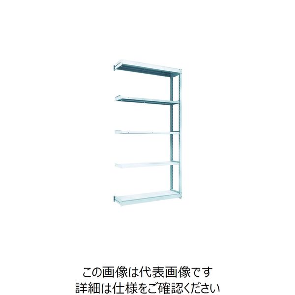 トラスコ中山 TRUSCO TUG型軽量棚100kg連結 1240X324XH2400 5段 TUG100-84K-5B 1台(1個)（直送品）