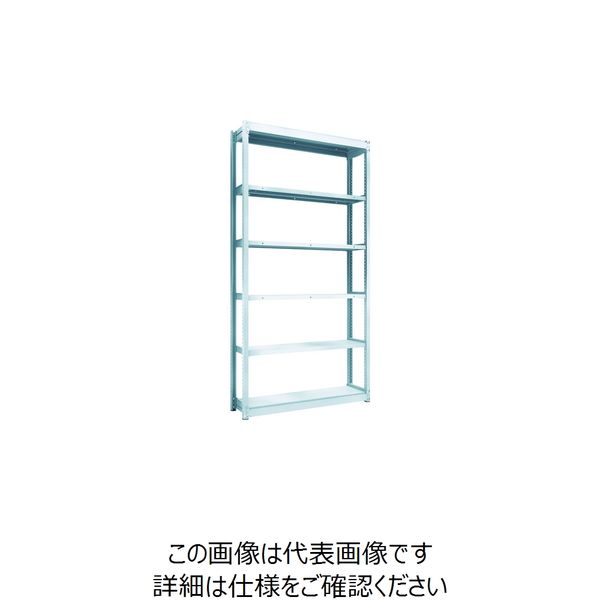 TRUSCO TUG型軽量ボルトレス棚 100kg 単体型 1240×324×H2400 6段 TUG100-84K-6 1台(1個)（直送品）