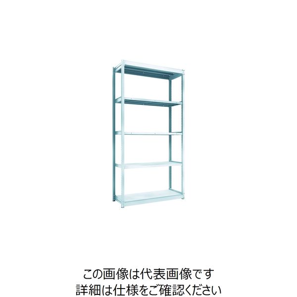 トラスコ中山 TRUSCO TUG型軽量棚100kg単体 1240X474XH2400 5段 TUG100-84S-5 1台(1個)（直送品）