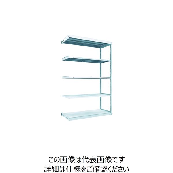 トラスコ中山 TRUSCO TUG型軽量棚100kg連結 1540X624XH2400 5段 TUG100-85L-5B 1台(1個)（直送品）