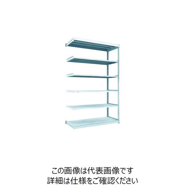 TRUSCO TUG型軽量ボルトレス棚 100kg 連結型 1540×624×H2400 6段 TUG100-85L-6B 1台(1個)（直送品）