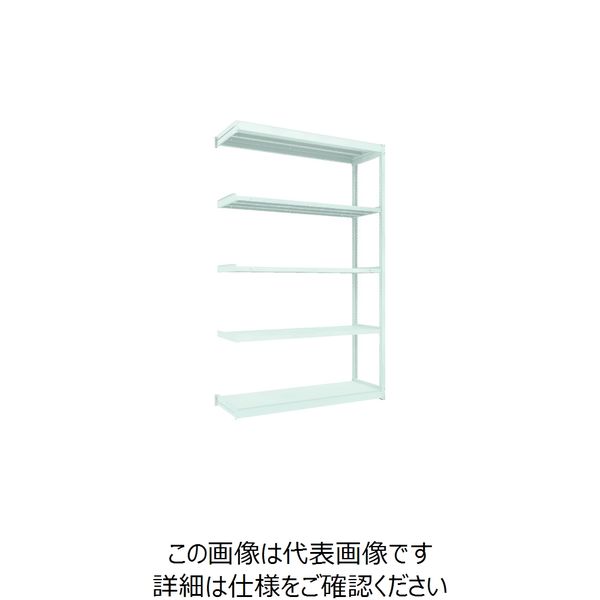 トラスコ中山 TRUSCO TUG型軽量棚100kg連結 1540X474XH2400 5段 TUG100-85S-5B 1台(1個)（直送品）