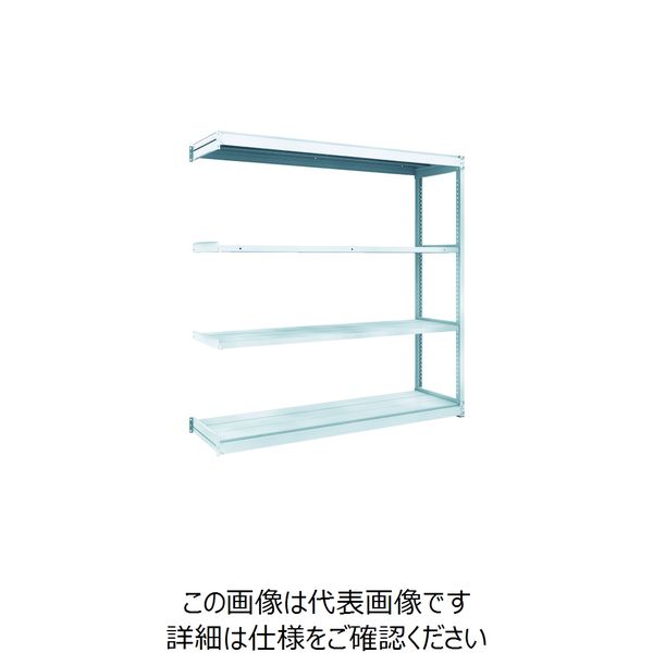 トラスコ中山 TRUSCO TUG型軽量棚100kg連結 1840X474XH1800 4段 TUG100-66S-4B 1台(1個)（直送品）