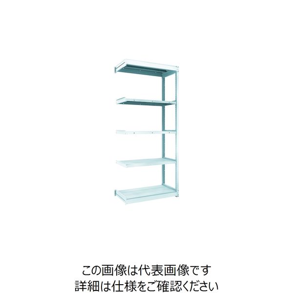 トラスコ中山 TRUSCO TUG型軽量棚100kg連結 940X474XH2100 5段 TUG100-73S-5B 1台(1個)（直送品）