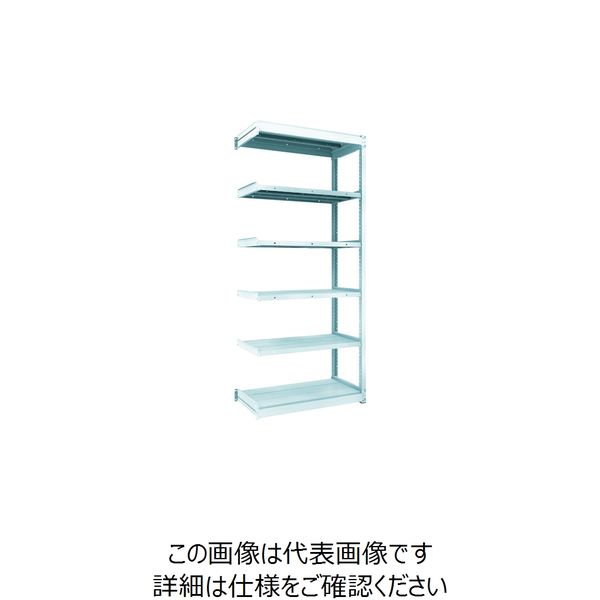 TRUSCO TUG型軽量ボルトレス棚 100kg 連結型 940×474×H2100 6段 TUG100-73S-6B 1台(1個)（直送品）