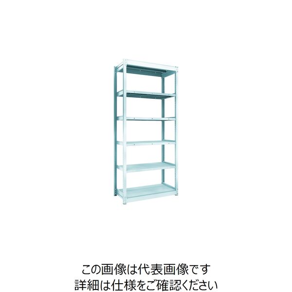 TRUSCO TUG型軽量ボルトレス棚 100kg 単体型 940×474×H2100 6段 TUG100-73S-6 1台(1個)（直送品）