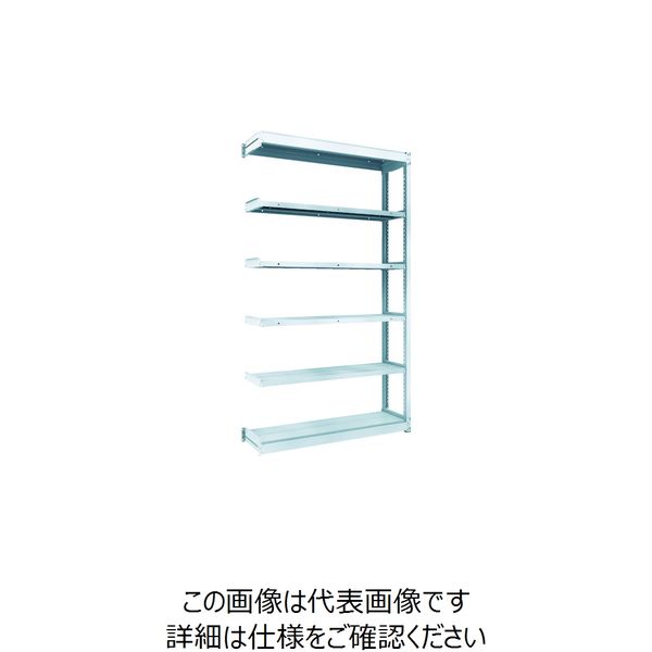 TRUSCO TUG型軽量ボルトレス棚 100kg 連結型 1240×324×H2100 6段 TUG100-74K-6B 1台(1個)（直送品）