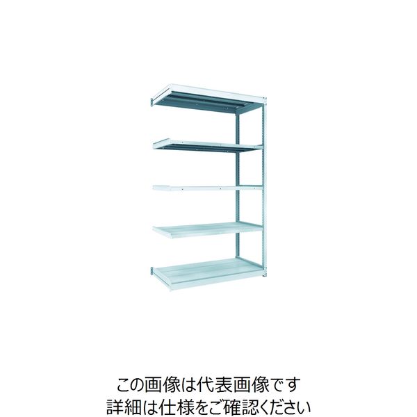 トラスコ中山 TRUSCO TUG型軽量棚100kg連結 1240X624XH2100 5段 TUG100-74L-5B 1台(1個)（直送品）