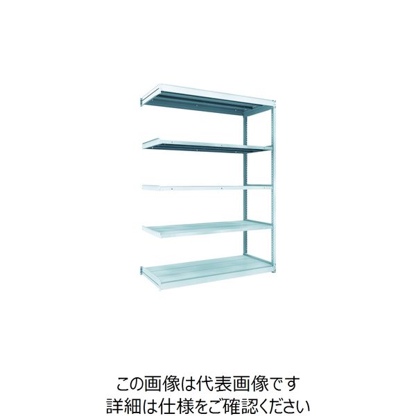 トラスコ中山 TRUSCO TUG型軽量棚100kg連結 1540X624XH2100 5段 TUG100-75L-5B 1台(1個)（直送品）