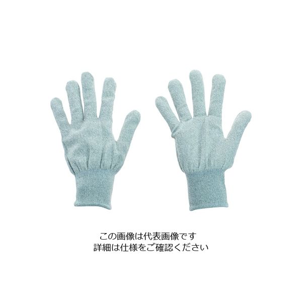 TRUSCO 静電気対策・銅繊維入ESD手袋 ノンコートタイプ Lサイズ まとめ買い10双 ESD-GPL-M10 1セット(10双)（直送品）