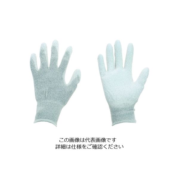 TRUSCO 銅繊維入ESD手袋 手のひらコートタイプ Sサイズ まとめ買い10双 ESD-GPCS-M10 1セット(10双)（直送品）