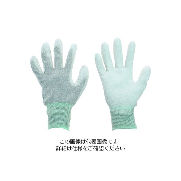 TRUSCO 銅繊維入ESD手袋 手のひらコートタイプ Mサイズ まとめ買い10双 ESD-GPCM-M10 1セット(10双)（直送品）
