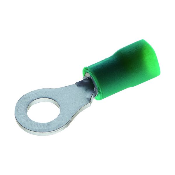 トラスコ中山 TRUSCO 絶縁被覆付圧着端子 拡管形 丸形 100個入 TRBV1.25-3-G 1箱(100個) 207-3911（直送品）