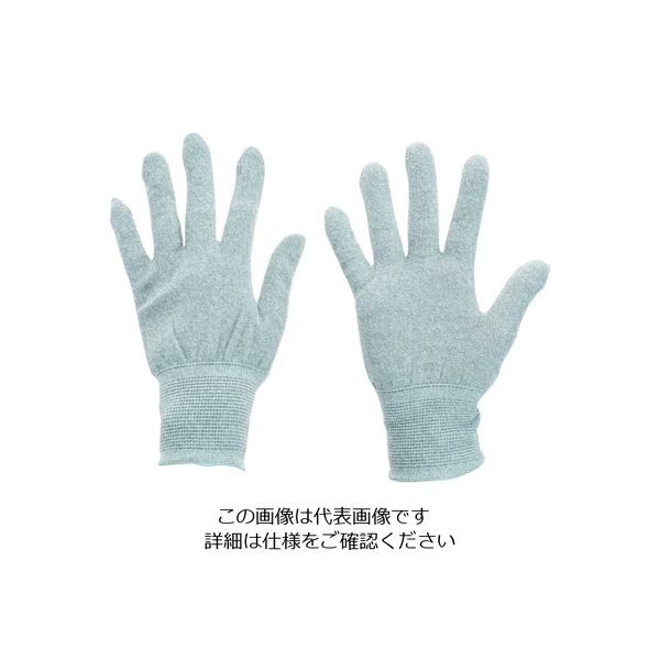 TRUSCO 静電気対策・銅繊維入ESD手袋 ノンコートタイプ Sサイズ まとめ買い10双 ESD-GPS-M10 1セット(10双)（直送品）