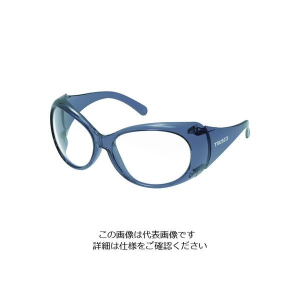 トラスコ中山 TRUSCO ワイドビュー2眼型保護めがねブラックタイプ PETーAFレンズ FVG-BK 1個 207-3935（直送品）