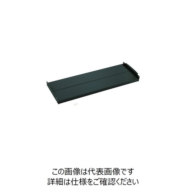 トラスコ中山 TRUSCO TUG型軽量棚追加棚板セット 黒 100kg H36X1155X450 TUG100-4SS-BK 1セット（直送品）