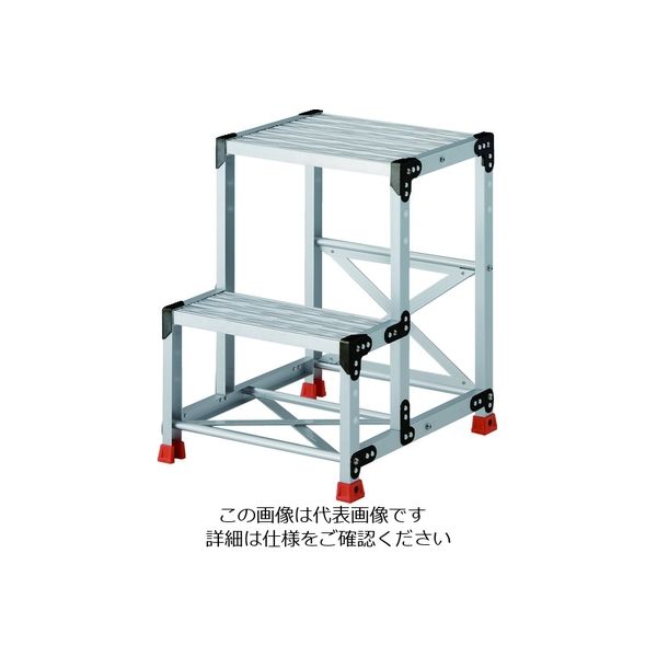 高価値 TRUSCO 天板300×400 作業用踏台 ハタ金 高さ0.25m 1段 作業用