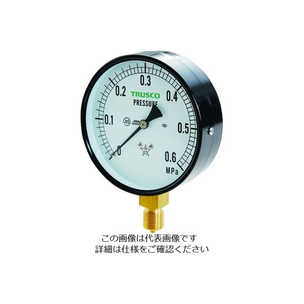 トラスコ中山 JIS汎用圧力計A型100φ 圧力レンジ0.0~0.60MPa TPG100-0.6 1個 207-4521 - アスクル