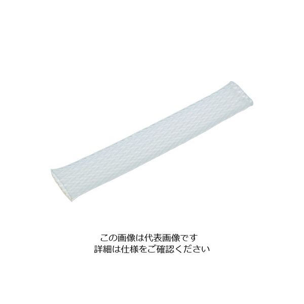 トラスコ中山 TRUSCO カラー編組チューブ 自然折径28mm 長さ10m 1巻 透明 BTC-25-TM 207-6358（直送品）