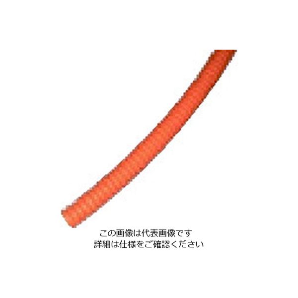 トラスコ中山 TRUSCO コルゲートチューブ オレンジ スリット入り 内径10 長さ10m 1巻 CGT-10OR 207-6374（直送品）