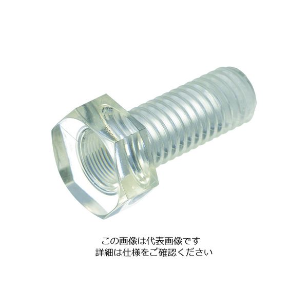 トラスコ中山 TRUSCO ポリカーボネート(PC) 六角ボルト M6X12 50本入 BPC-BTM6X12 1袋(50本)（直送品）