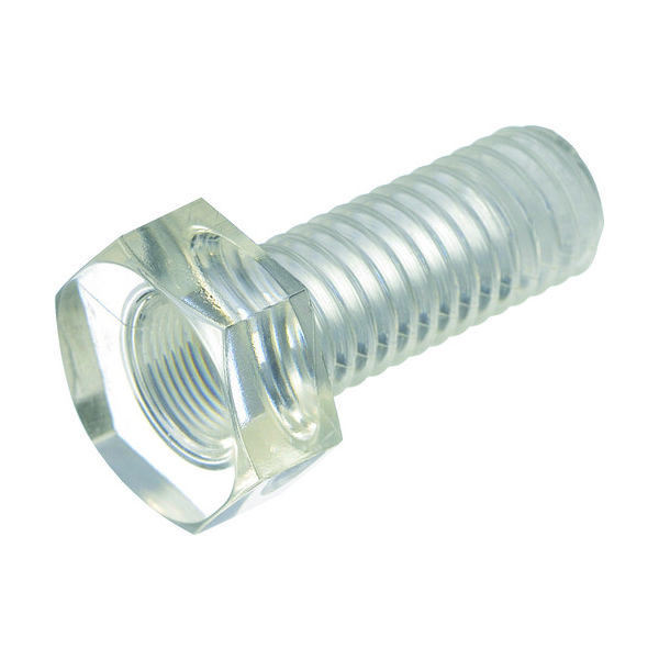 トラスコ中山 TRUSCO ポリカーボネート(PC) 六角ボルト M6X30 50本入 BPC-BTM6X30 1袋(50本)（直送品）