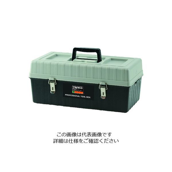 トラスコ中山 TRUSCO 樹脂製エンジニアBOX 420mm PE420BK 1個 207-7005（直送品）