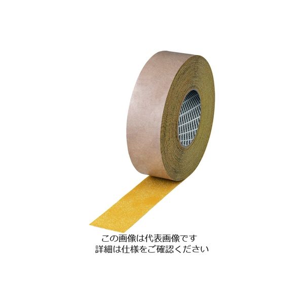 TRUSCO ノンスリップテープ屋内外用 平滑面強粘着タイプ 50mmX5m 黄色 お纏め12巻入 KNSP50X5-12Y 1箱(12巻)（直送品）