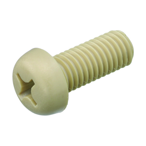 TRUSCO ポリフェニレンサルファイド（PPS） 十字穴付ナベ小ネジ BPPS