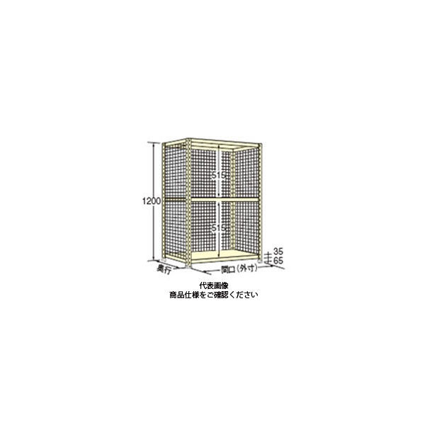 扶桑金属工業 軽量ラック三方金網付 100kg/段 WN1215M03 1個（直送品） 29,280円