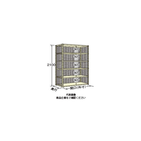 扶桑金属工業 軽量ラック三方金網付 100kg/段 WN2115L06 1個（直送品） 52,123円