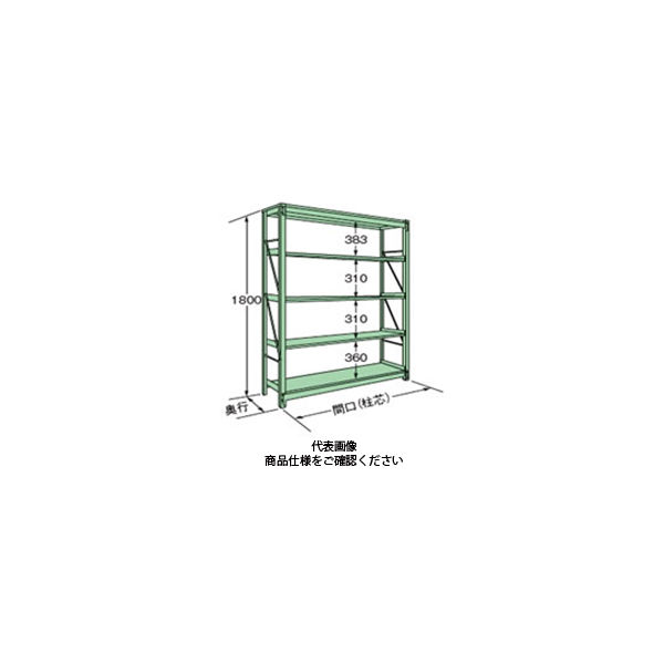 扶桑金属工業 重量スチールラック MR1809L05T 1個（直送品） - アスクル