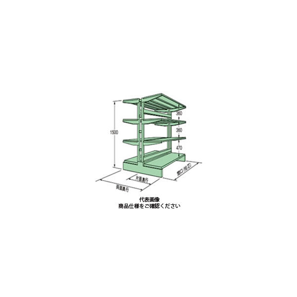 扶桑金属工業 中量キャンチラック 250kg/段タイプ MC1512LW04T 1個（直送品） 160,380円