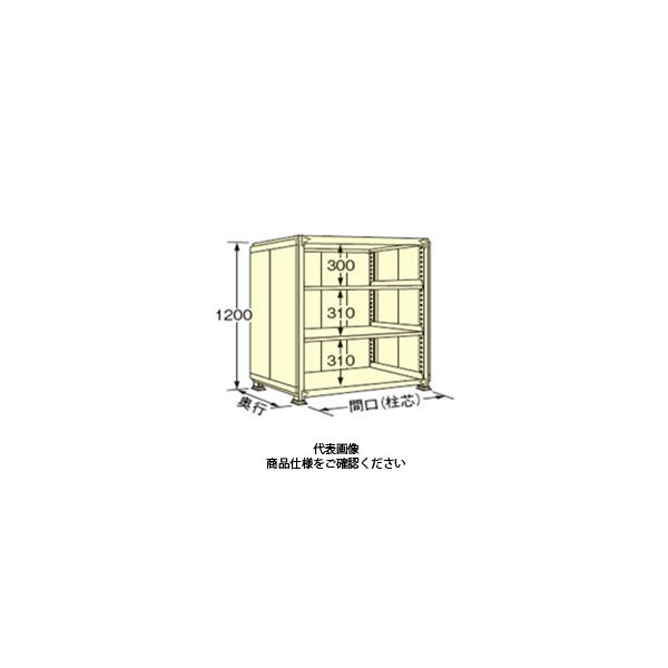 扶桑金属工業 中量デラックスパネルラック 250kg/段タイプ PWL1212K04T 1個(直送品)