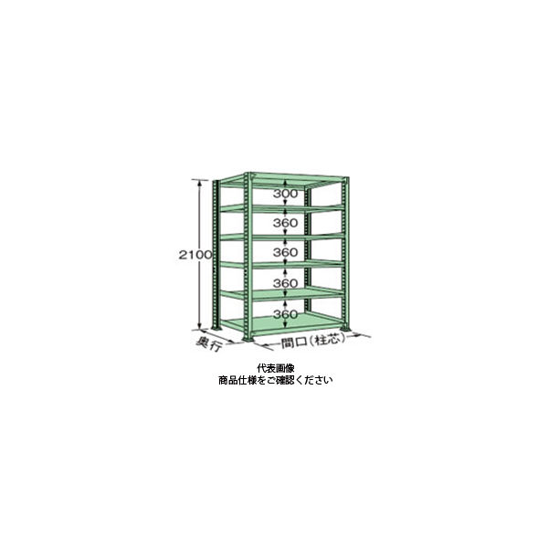 扶桑金属工業 中量ラック 250kg/段タイプ ML2109K06T 1個(直送品)