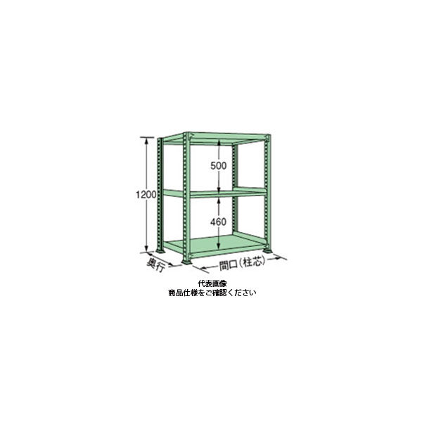 扶桑金属工業 中量ラック 250kg/段タイプ ML1218M03T 1個（直送品）