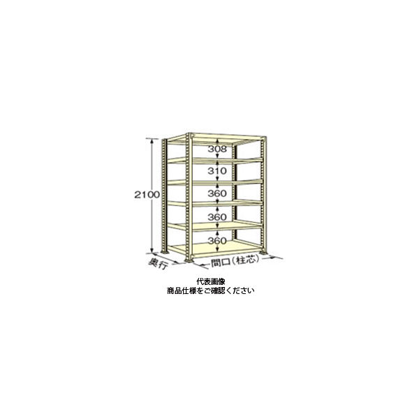 扶桑金属工業 中量ラック 500kg/段タイプ WM2112M06T 1個（直送品） 76,725円
