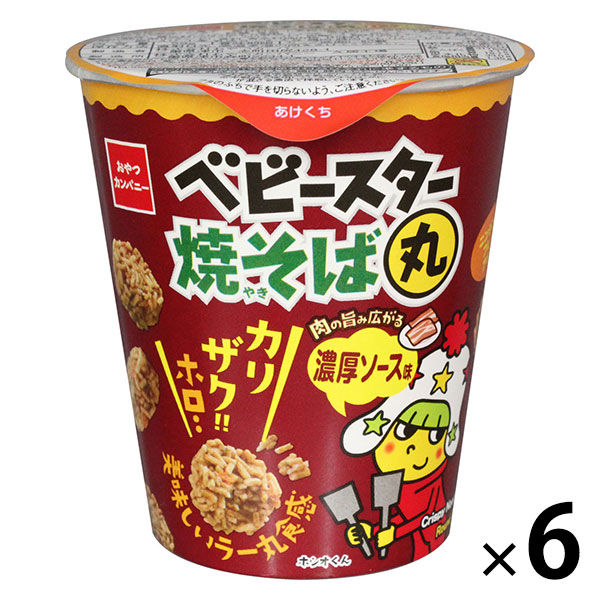 ベビースター 焼そば丸濃厚ソース味 59g 1セット（1個×6