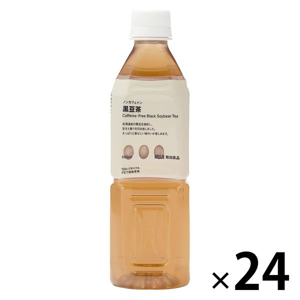 無印良品 ノンカフェイン 黒豆茶 500ml 1セット（1本×24） 良品