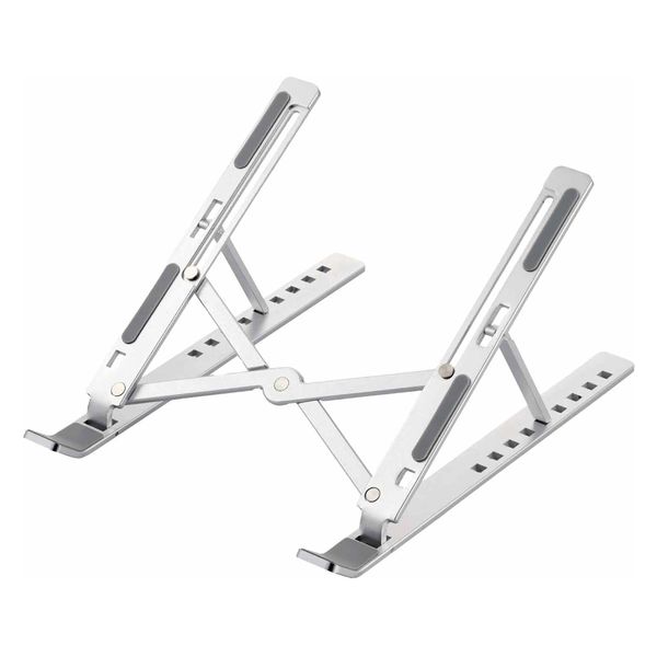 エレコム ノートPCスタンド タブレット 折りたたみ 9段階角度調整 シルバー PCAWLTSCASV 1個（直送品）