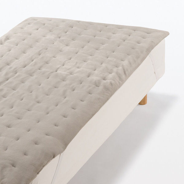 無印良品 再生ポリエステル あたたかファイバー厚手敷パッド D 140×200cm ライトベージュ 良品計画 5,391円