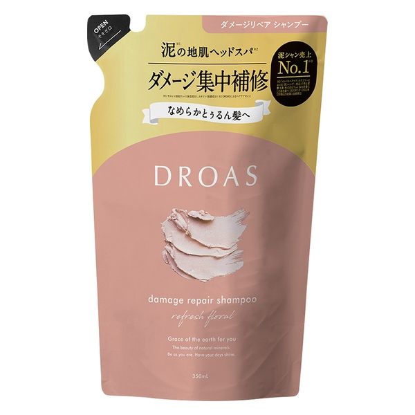 DROAS（ドロアス） ダメージリペアシャンプー 詰め替え 350mL I-ne - アスクル