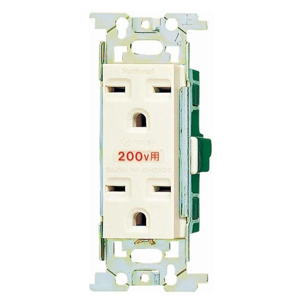 天井コンセント２個 パナソニック フルカラー15Aアース付ダブルコンセント WN1612 1個