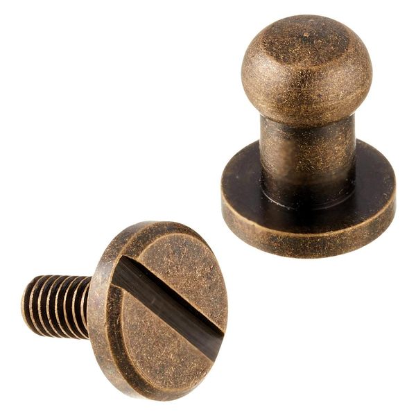 5個セット】ネジ式 ギボシ 1型 / 6.5mm 6.8mm 光沢アンティーク